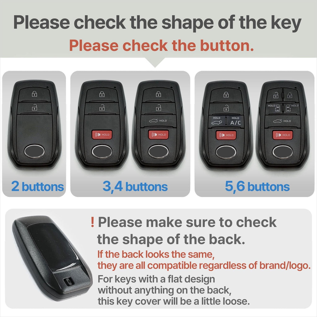 Toyota Key Case, Handcrafted Leather Car Key Fob Cover