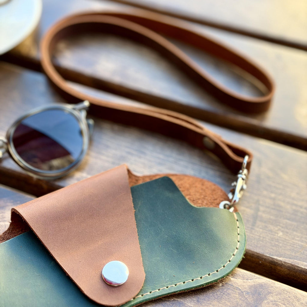 Eyewear case, leather eyeglass holder, glasses cover, leather sunglasses case, personalized gift for him, father's day gift