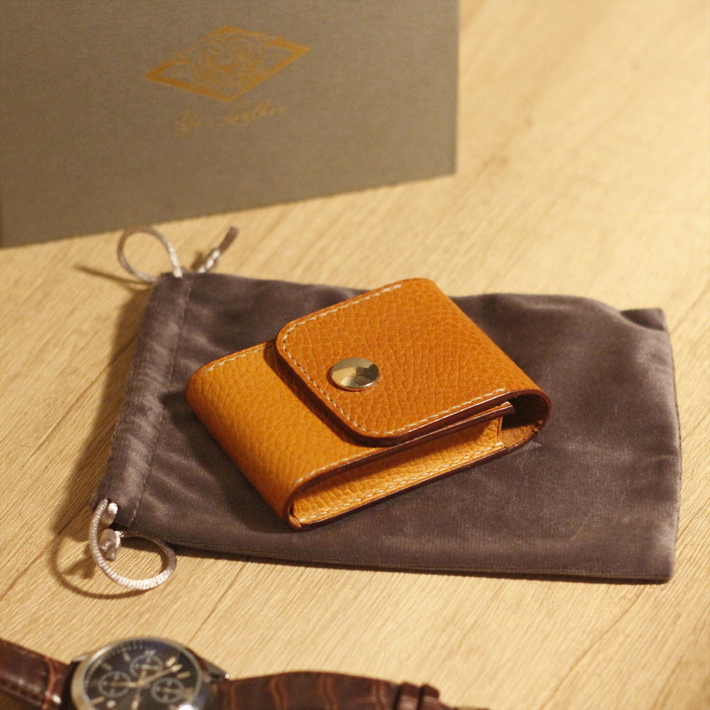 Leather Card Holder Wallet Handmade Italian Leather Slim Card Case Minimalist Wallet Personalized Gift for Men Women