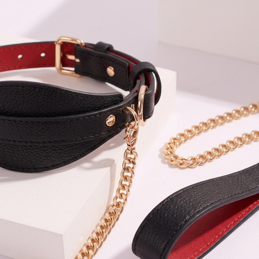 Leather human collar, Leather collar set, Collar leash set, Leather choker, Sub collar, Bondage restraint, Day collar, Leather collar choker