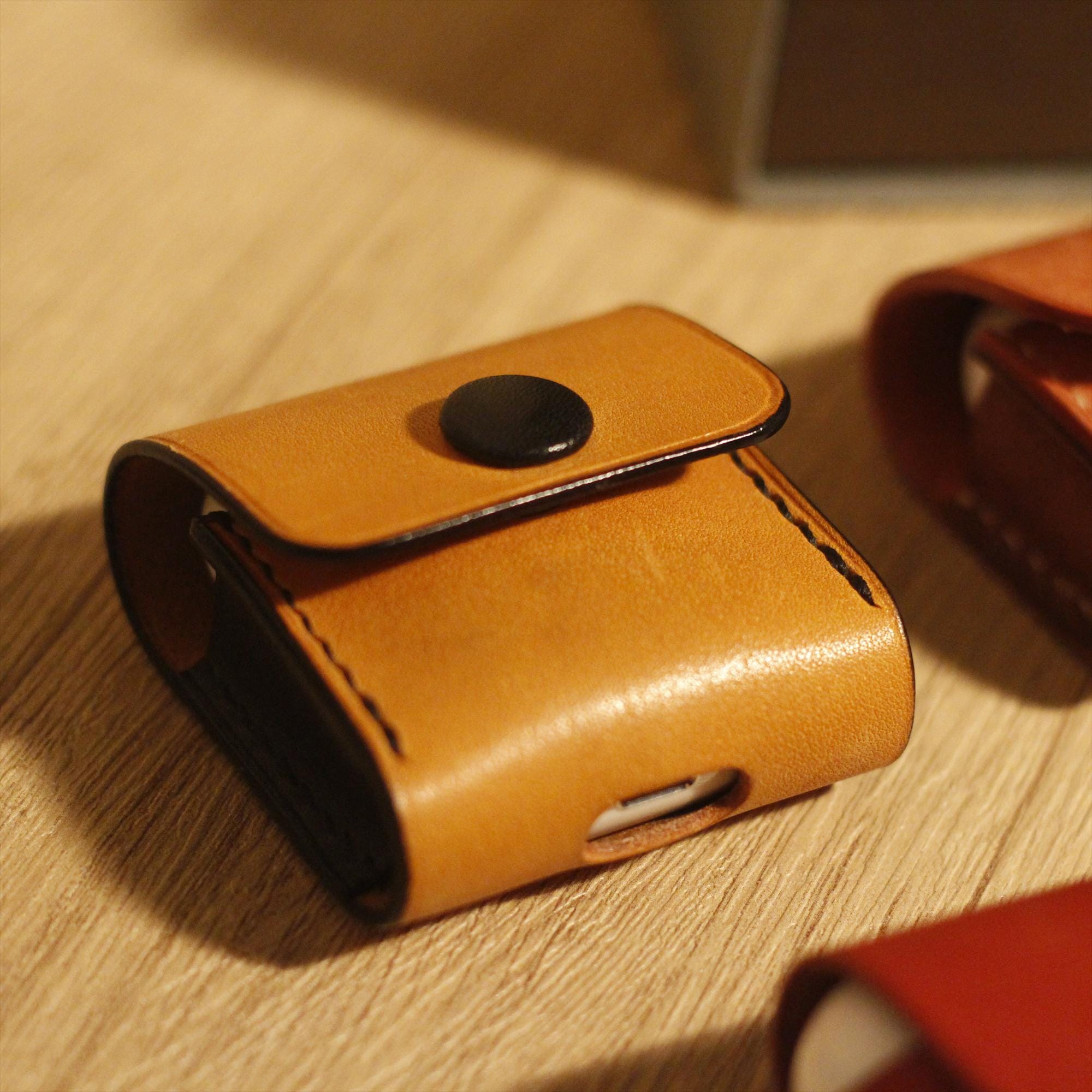 Leather AirPods Case 100% Handmade AirPods 1234 Pro Case Italian Leather AirPods Cover Keychain AirPods Holder Protective Case Gift