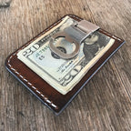 THE GATEHOUSE: Minimalist Credit Card Wallet with money clip, Everyday Carry Wallet