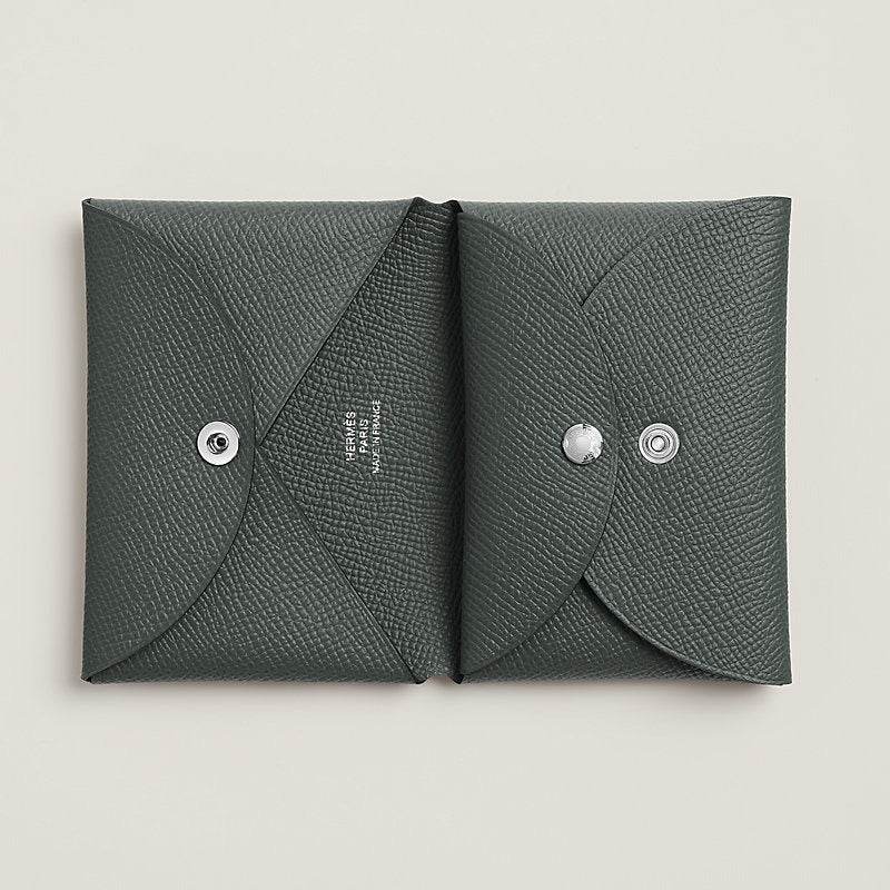 Calvi Duo Compact card holder - Epsom calfskin