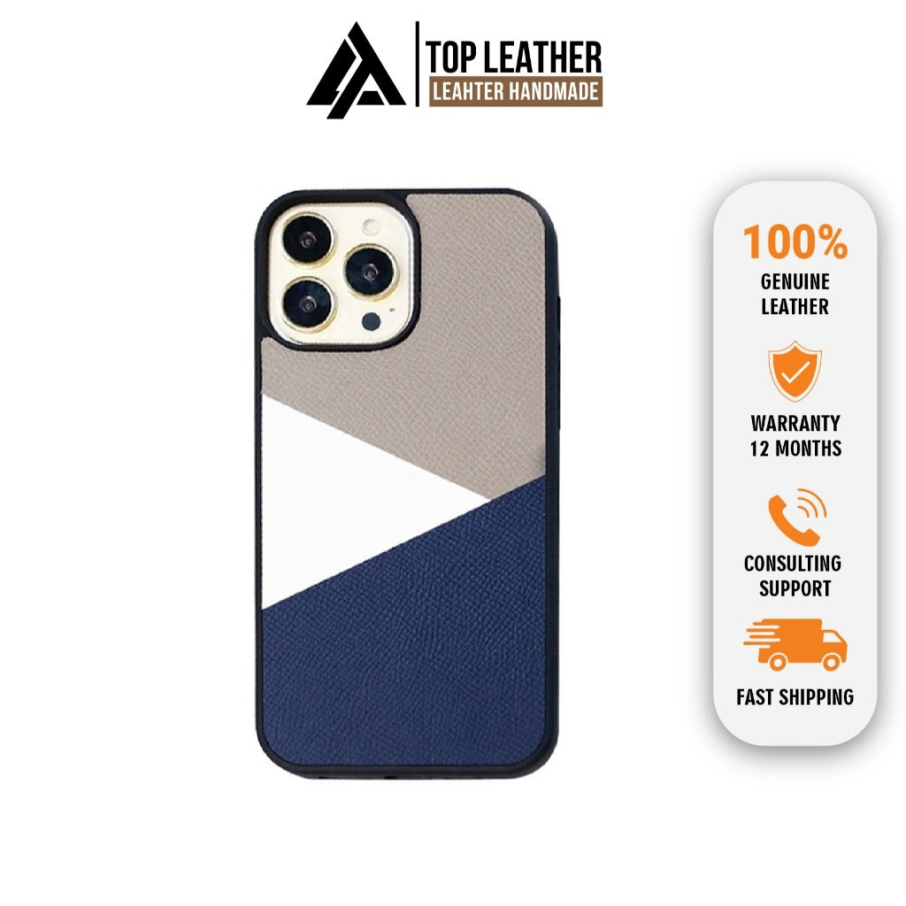 Epsom leather IPhone case for Iphone Mix 3 Color
