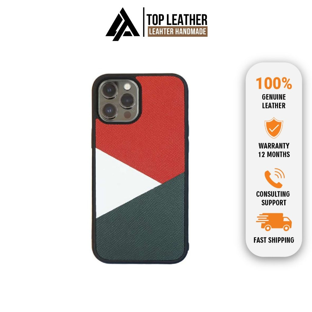 Epsom leather IPhone case for Iphone Mix 3 Color