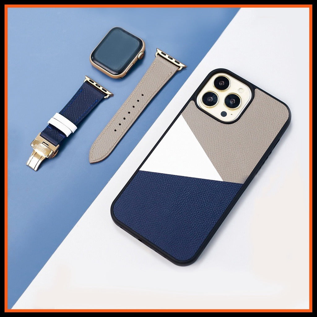 Epsom leather IPhone case for Iphone Mix 3 Color