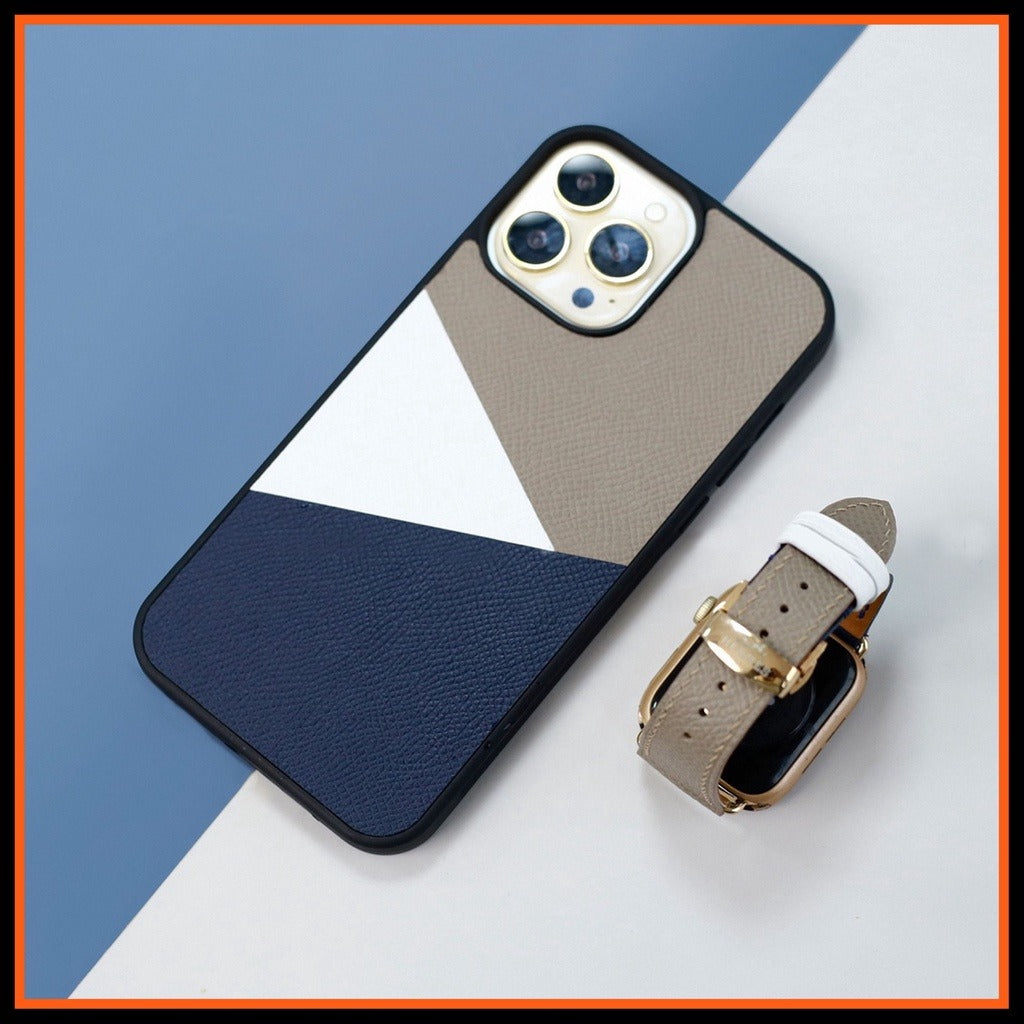 Epsom leather IPhone case for Iphone Mix 3 Color