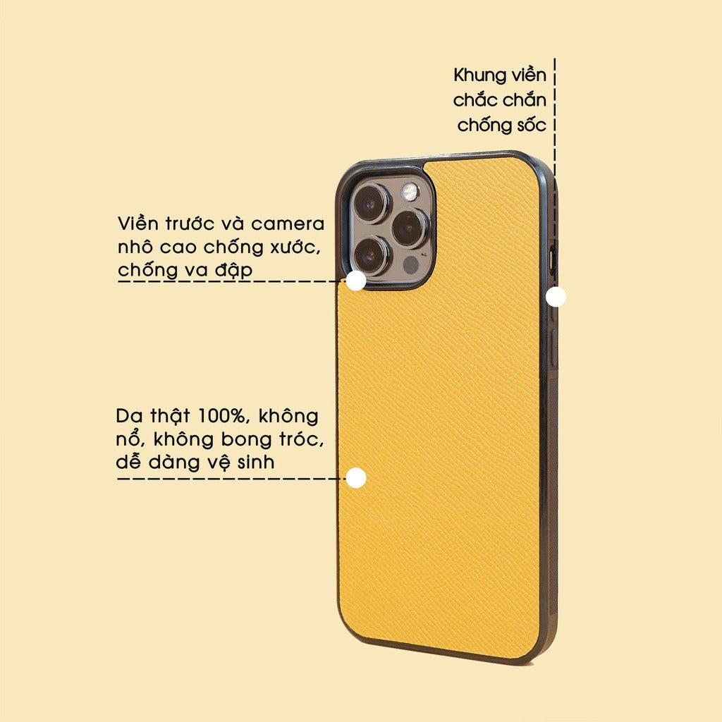 Epsom leather IPhone case for Iphone