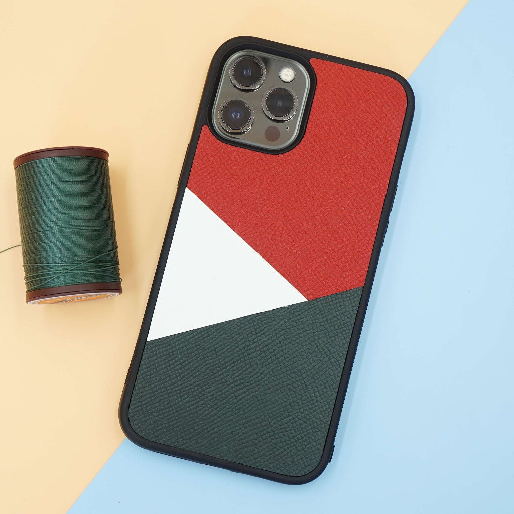 Epsom leather IPhone case for Iphone Mix 3 Color