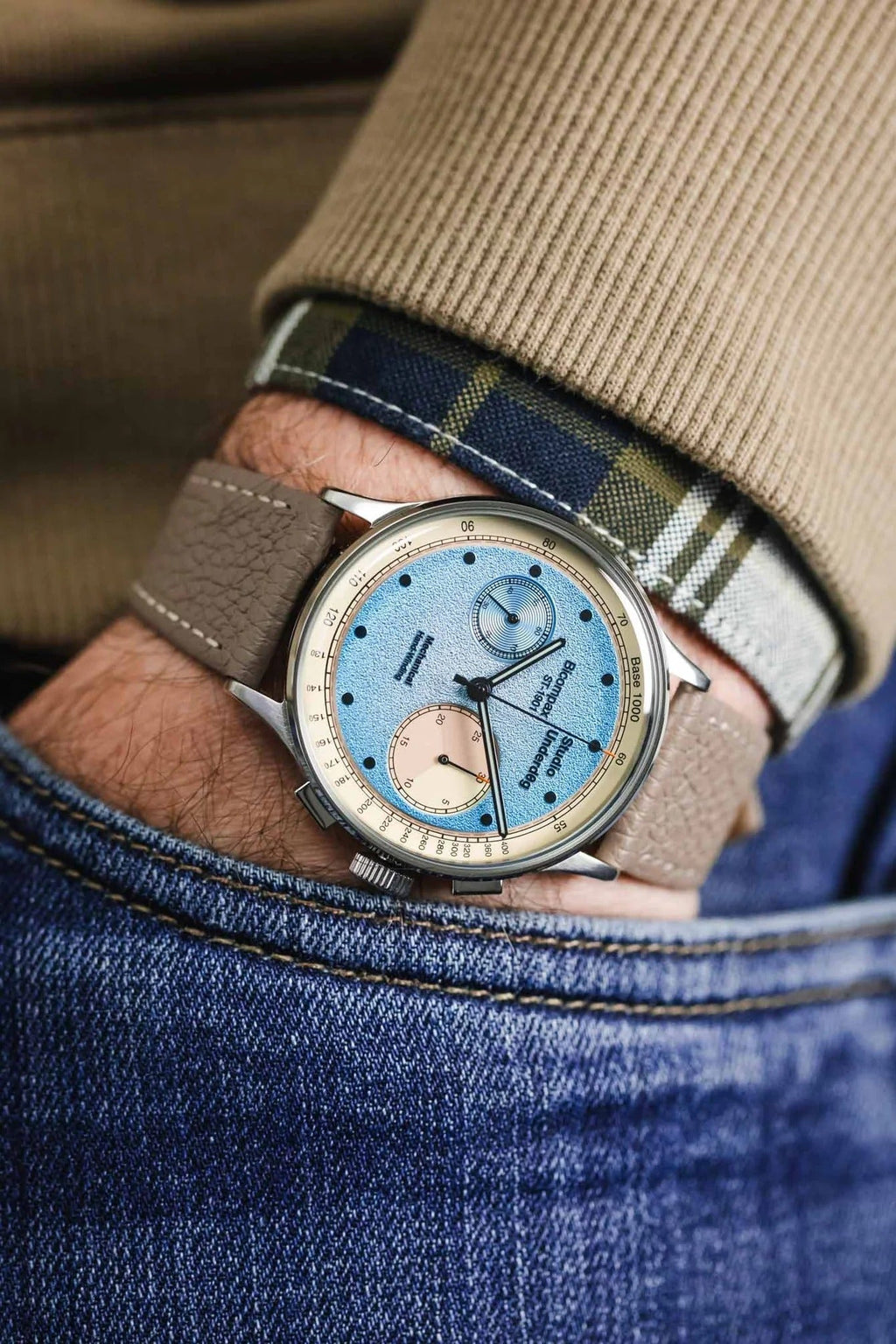 Hirsch BOLOGNA Quick-Release French-Style Textured Leather Watch Strap