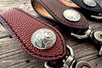 Horween Football - Buffalo Nickel Leather Key Fob