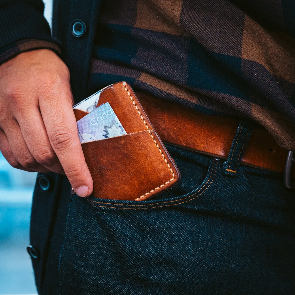 Leather Card Holder - English Tan