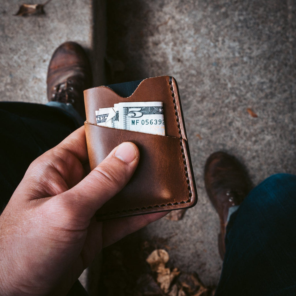 Leather Card Holder - Natural