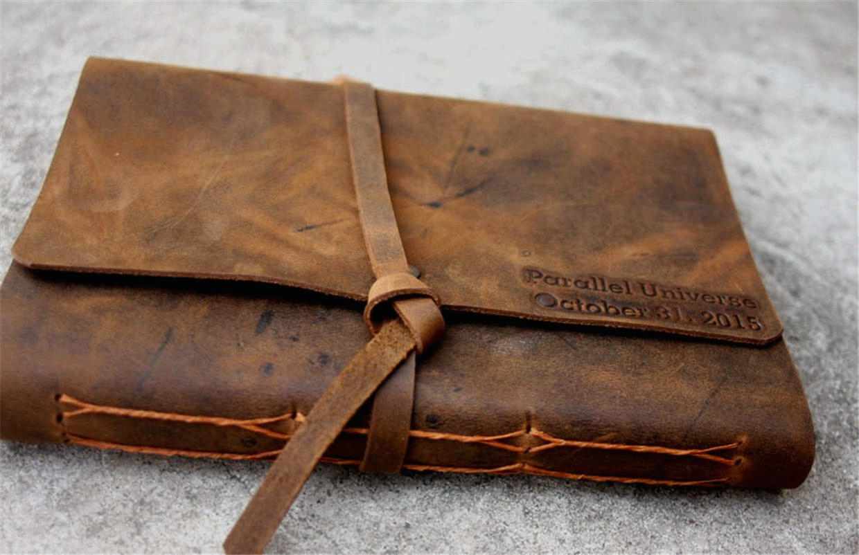 Aged Looking Leather Writing Journals