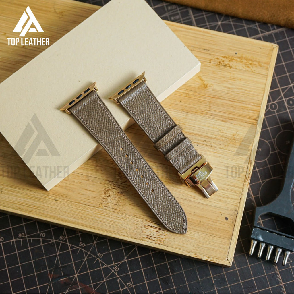 สาย Apple Watch หนัง Epsom Series 3 4 5 6 7 8 9 ultra ขนาด 38 มม. ถึง 49 มม.