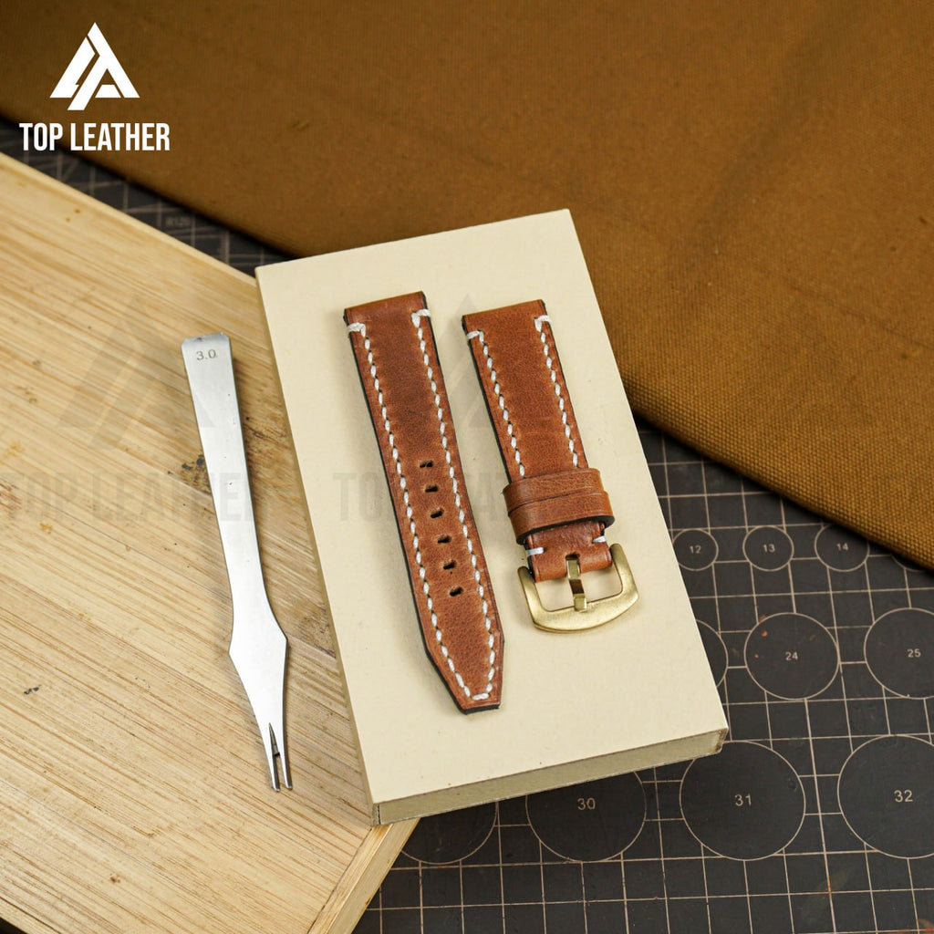 Timeworn Waxed Leather Strap