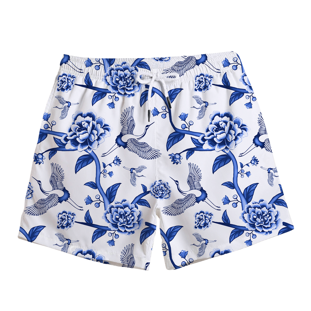 Porcelain Swim Trunks