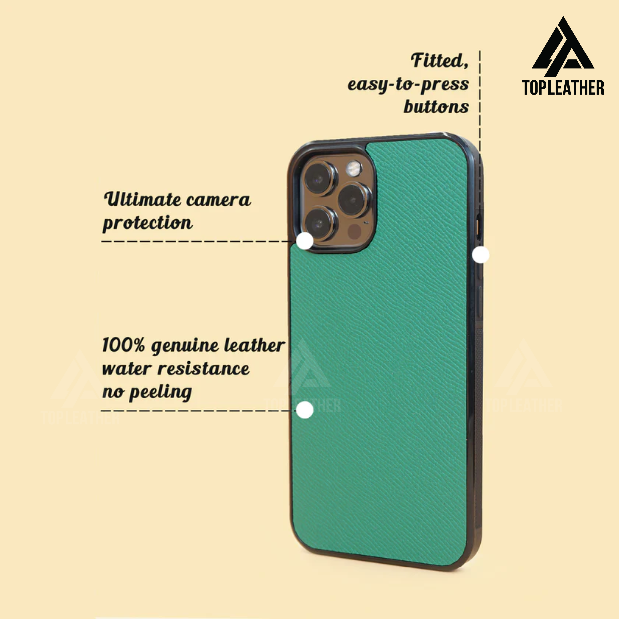 IPhone case for Xr/11/11Prm – 12/12Prm – 13/13Prm – 14/14Prm - Green