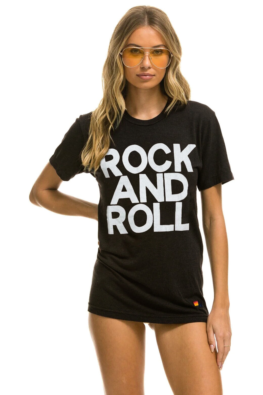 ROCK AND ROLL TEE - BLACK