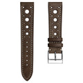 Bracelet de montre en cuir véritable fait main Boutsen Cavallo Racing - Cacao pour un style sophistiqué