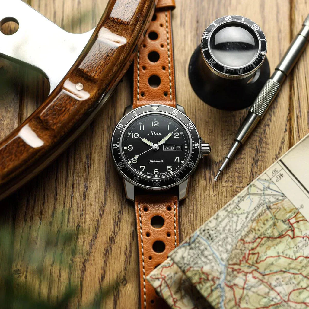 Bracelet de Montre en Cuir Fait Main Boutsen Cavallo Racing - Cognac Élégant et Ravissant