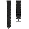 La Strap de Montre en Cuir de Cheval Flatte Handcrafted Leuven Cavallo - Noir
