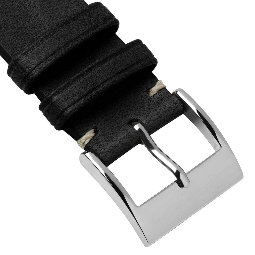 Vintage Cavallo Horse Leather Watch Strap - Black