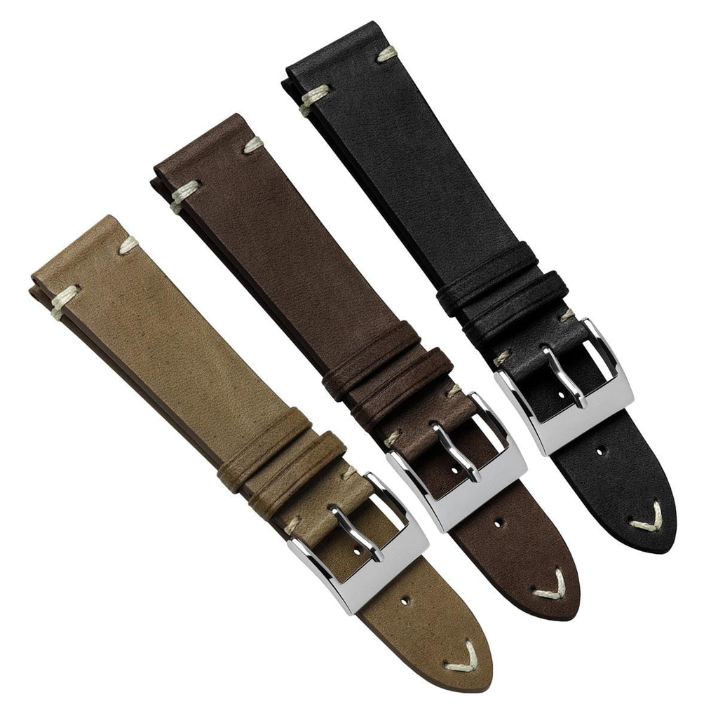 Vintage Cavallo Horse Leather Watch Strap - Cacao